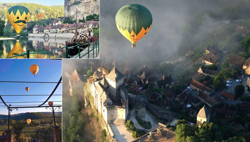 Les montgolfières à La Roque-Gageac